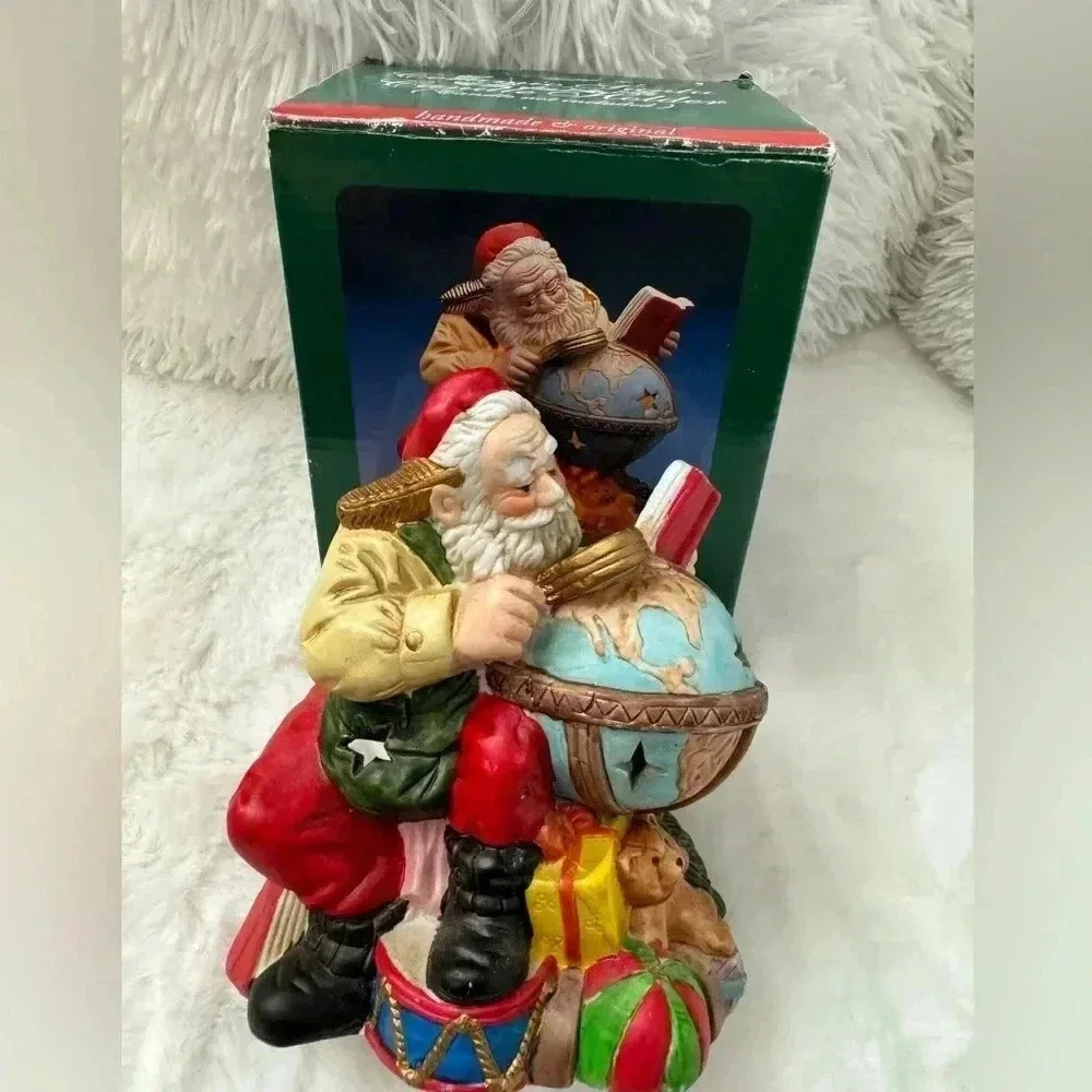 Vintage Ceramic Santa Candle Holder - Picture 10 of 13